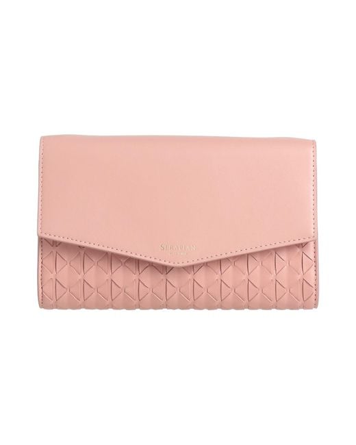 Serapian Pink Handbag Leather
