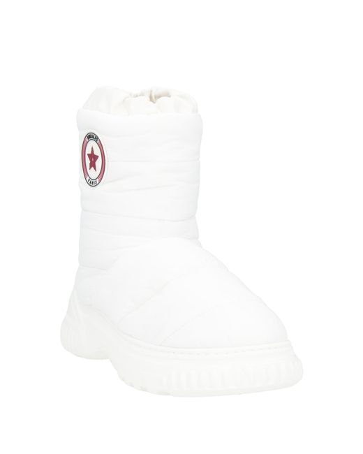 Dior White Ankle Boots Textile Fibers, Synthetic Material