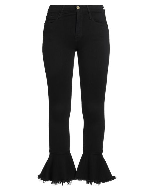FRAME Black Jeans Cotton, Polyester, Elastane