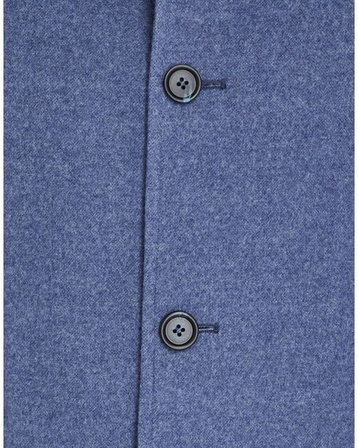 THELAND Blue Jacket Virgin Wool for men