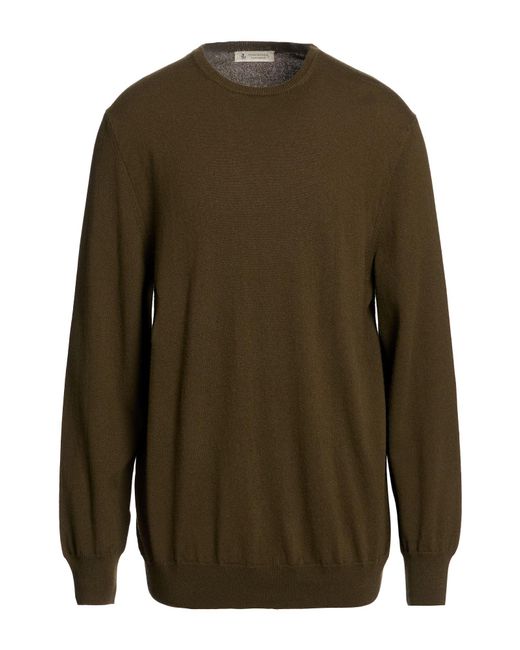 Piacenza Cashmere Green Sweater Cashmere for men