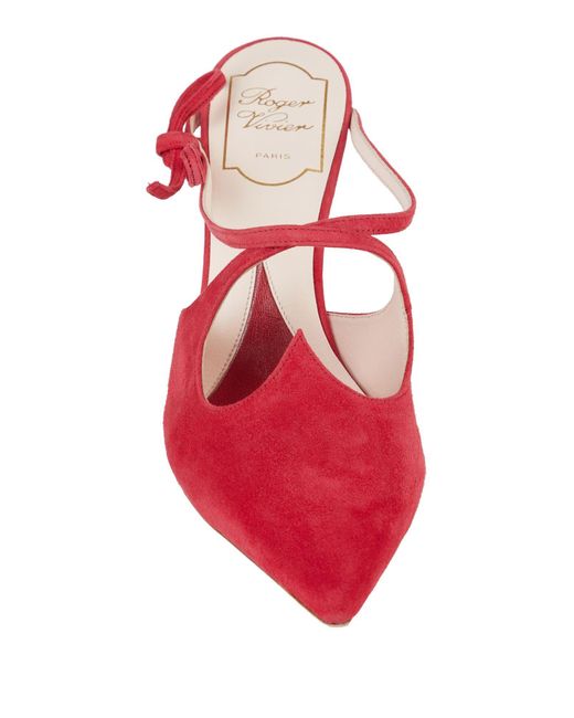 Roger Vivier Red Mules & Clogs