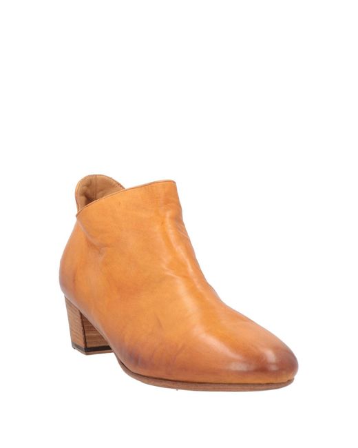 Pantanetti Orange Ankle Boots
