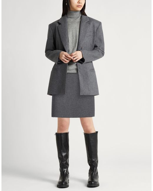 Max Mara Gray Mini Skirt