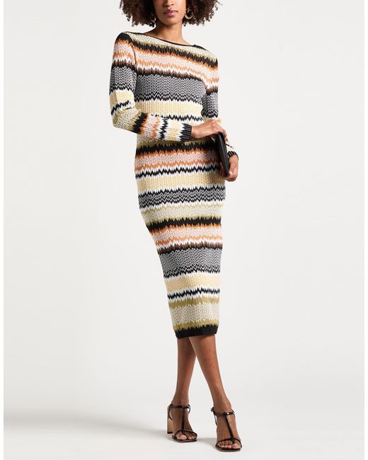 Missoni White Midi Dress Viscose, Cotton, Elastane, Polyamide