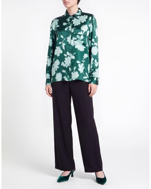 P.A.R.O.S.H. Green P.A.R.O..H. Shirt Silk, Elastane