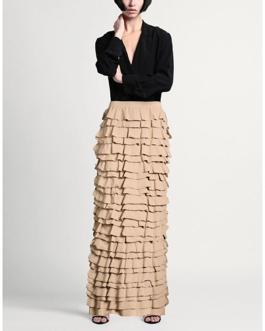 Quira Natural Maxi Skirt Polyamide, Elastane