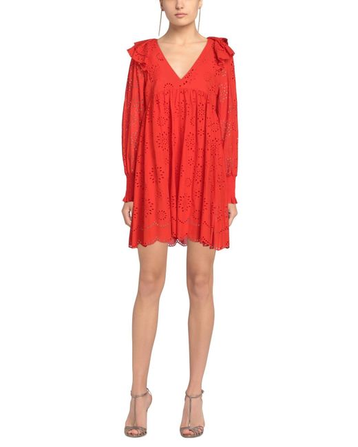 Twinset Red Mini Dress