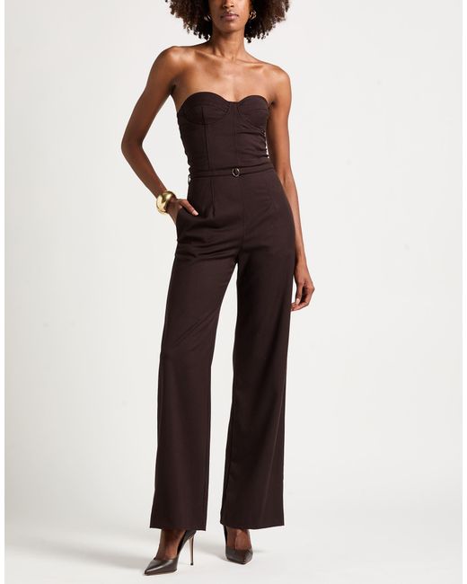 Suoli Purple Chocolate Jumpsuit Polyester, Viscose, Elastane