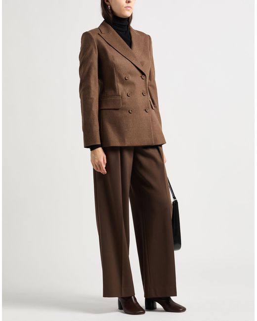 Max Mara Brown Blazer Virgin Wool, Cashmere, Elastane