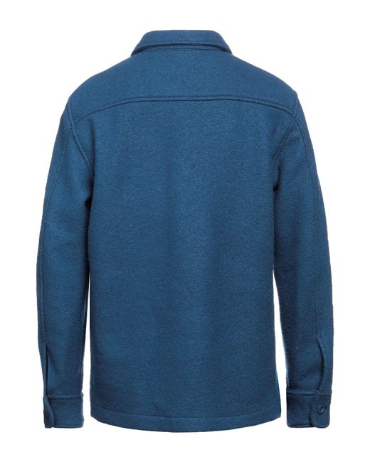 Sandro Blue Shirt Wool for men