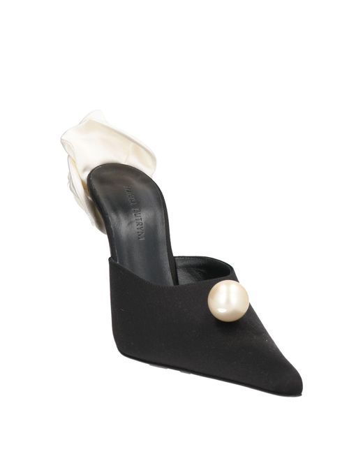 Magda Butrym Black Mules & Clogs Textile Fibers