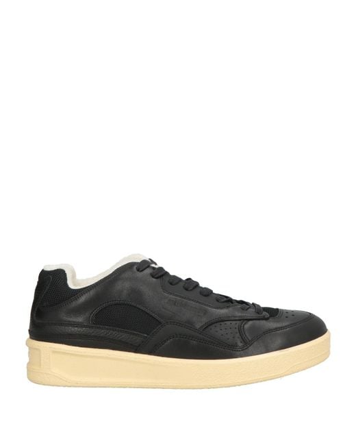 Jil Sander Black Sneakers Leather