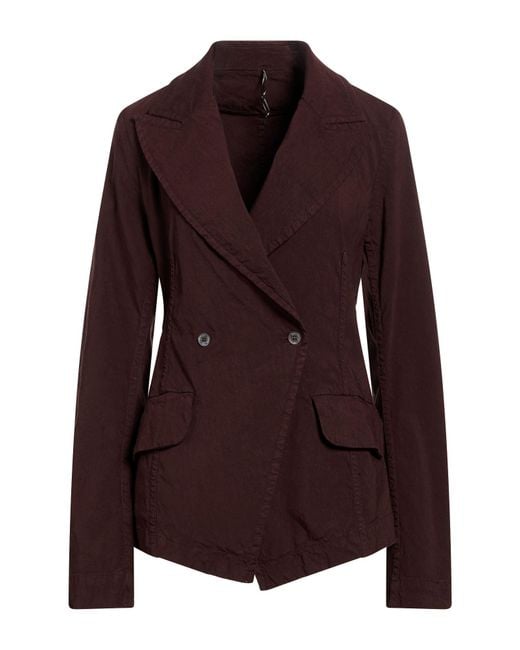 Masnada Purple Blazer Linen, Viscose, Elastane