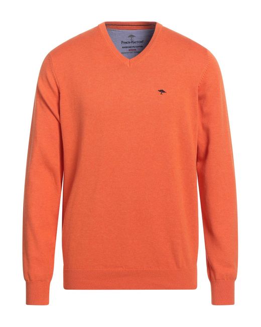 Fynch-Hatton Orange Sweater for men