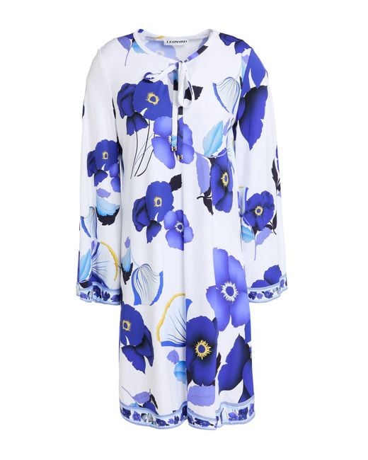 LEONARD Paris Blue Mini Dresses