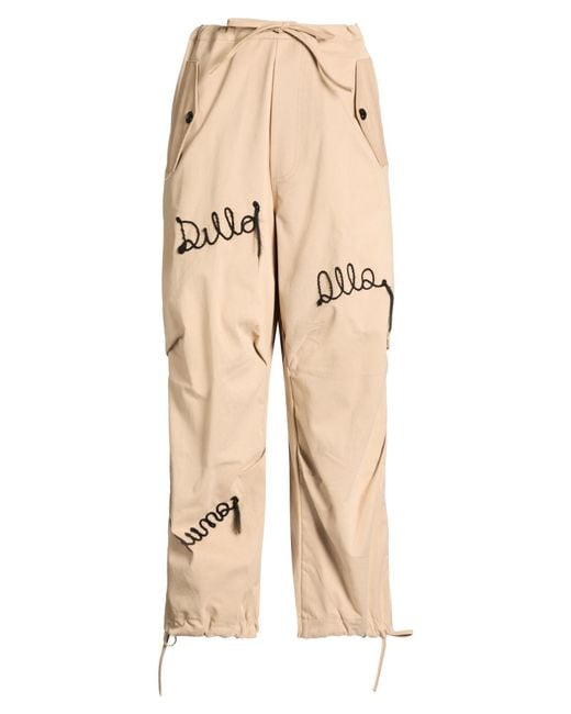 FRONT STREET 8 Natural Pants Cotton, Rubber