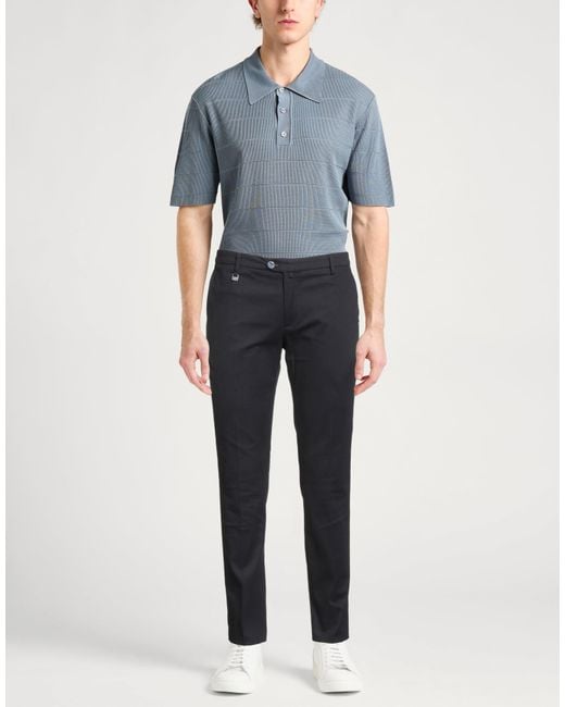 Barbati Blue Pants Cotton, Elastane for men