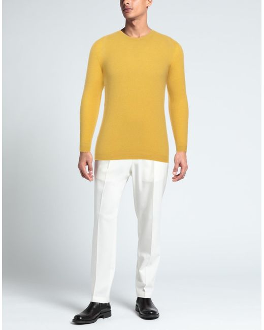 Roberto Collina Yellow Sweater for men