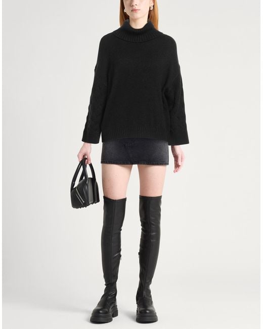 ARMANI EXCHANGE Black Turtleneck