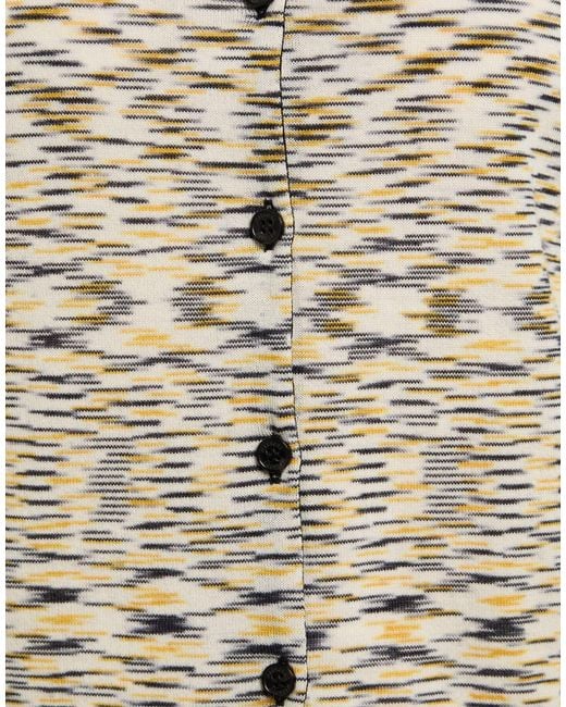 Missoni White Cardigan Wool, Polyamide, Elastane