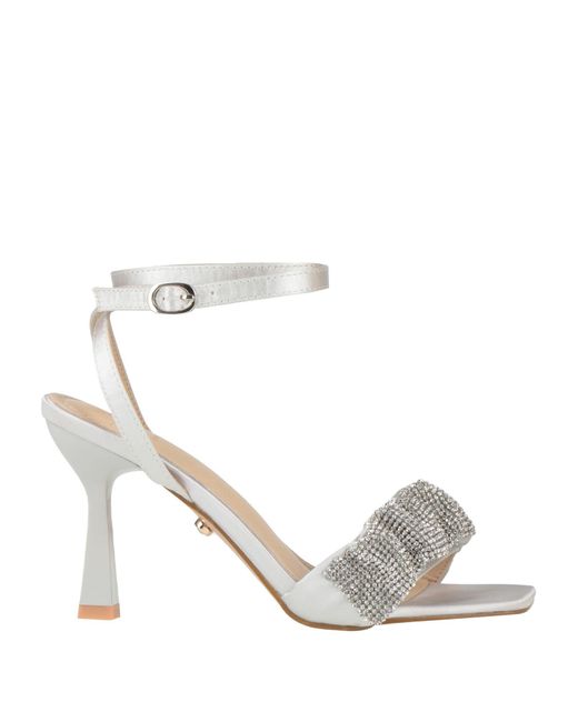 Twenty Four Haitch White Sandals
