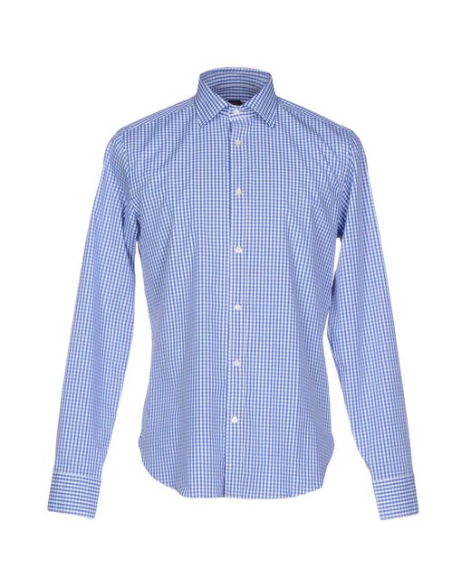 Mp Massimo Piombo Blue Shirt for men