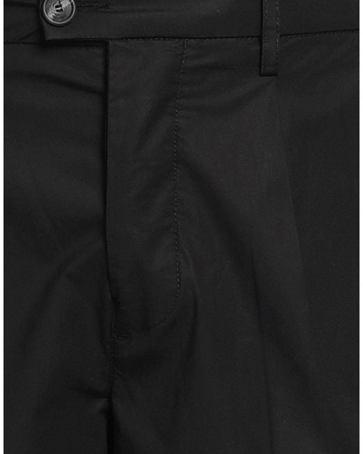 RE_HASH Black Pants Lyocell, Cotton, Elastane for men