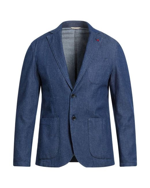 AT.P.CO Blue Blazer Cotton, Elastane for men