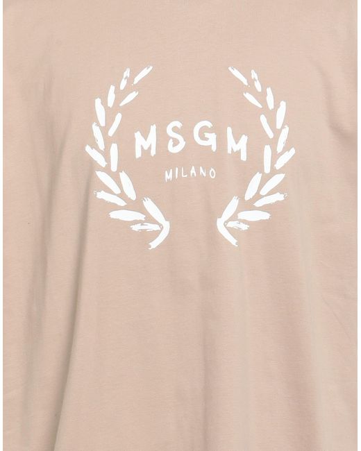 MSGM T-shirts in Natural für Herren