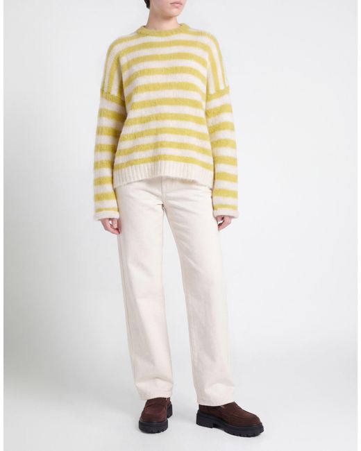 ViCOLO Yellow Lime Sweater Mohair Wool, Polyamide, Elastane