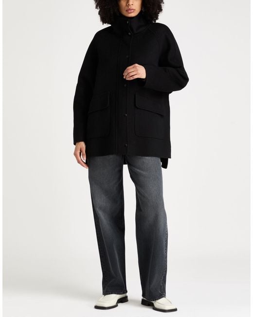Paltò Black Coat Wool
