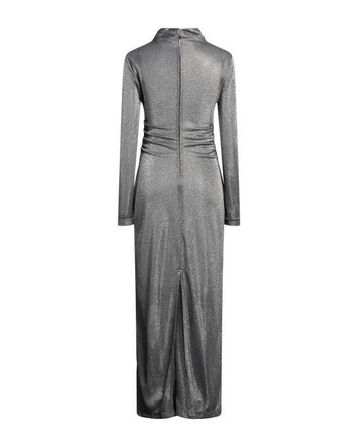 MSGM Gray Maxi-Kleid