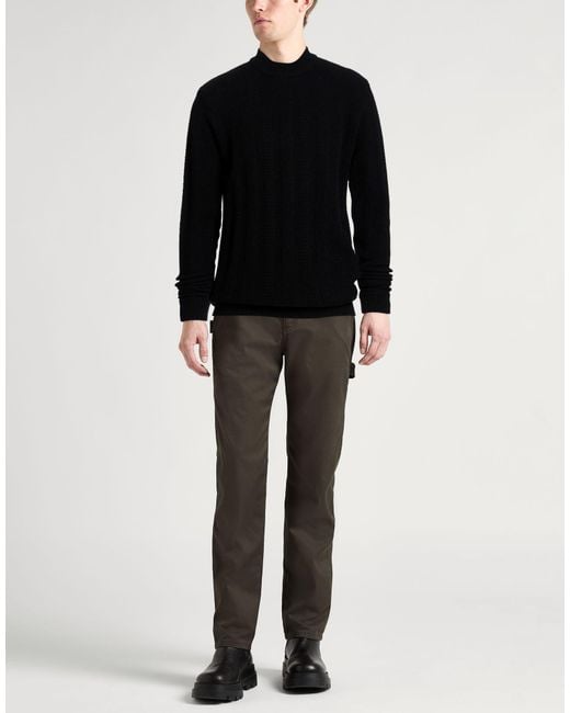 Daniele Fiesoli Black Sweater Merino Wool, Cashmere for men