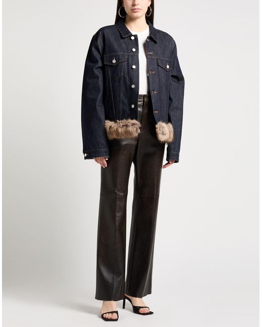 Coperni Blue Denim Outerwear Cotton, Polyester
