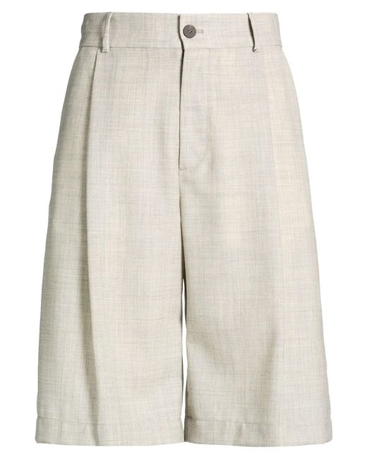 Studio Nicholson Natural Shorts & Bermuda Shorts Wool for men