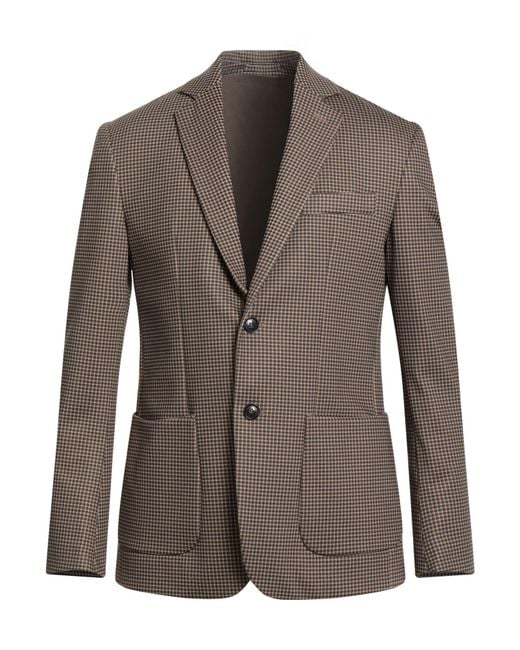 Liu Jo Brown Blazer Polyester, Elastane for men