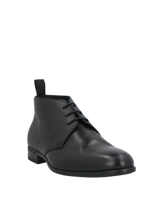 Doucal's Black Ankle Boots Leather for men