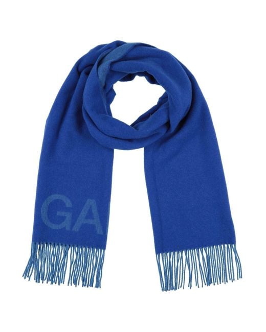 Ganni Blue Schal