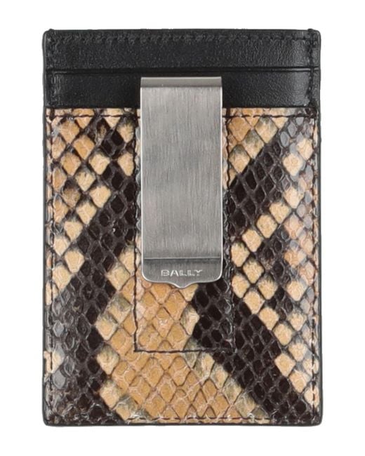 Bally Black Cardholder Leather for men