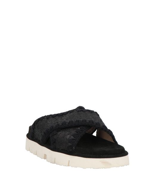 Mou Black Sandals
