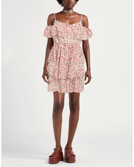 ViCOLO Pink Mini Dress Polyester