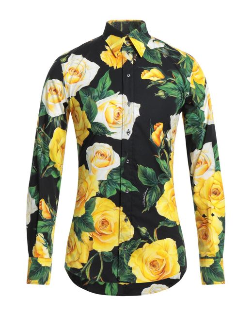Dolce & Gabbana Yellow Shirt for men