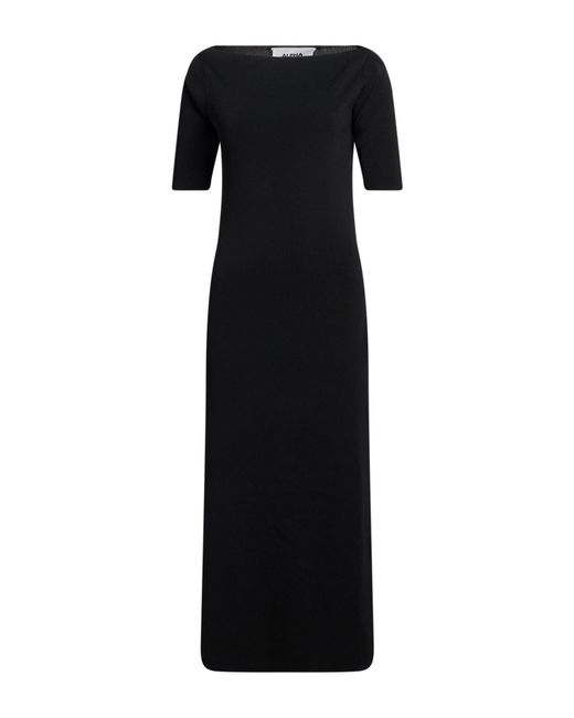 Alpha Studio Black Midi Dress