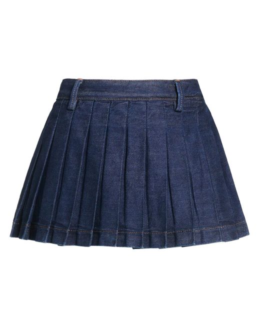 7 For All Mankind Blue Denim Skirt