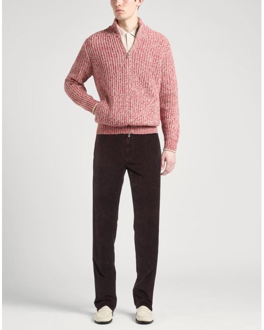 Incotex Red Pants Cotton, Elastane for men