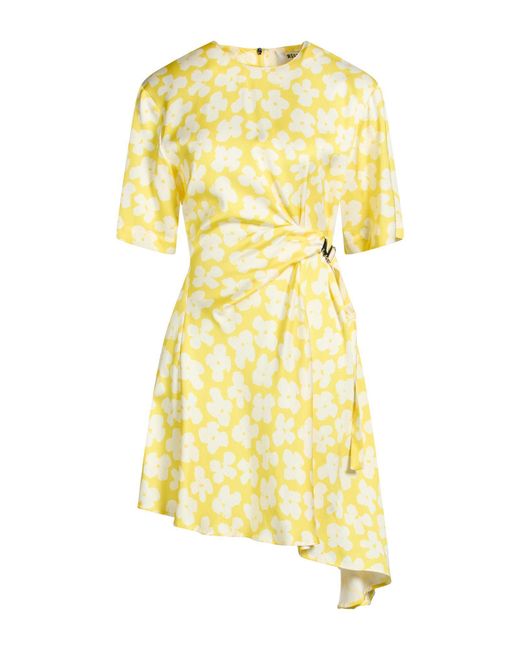 Minivestido MSGM de color Yellow