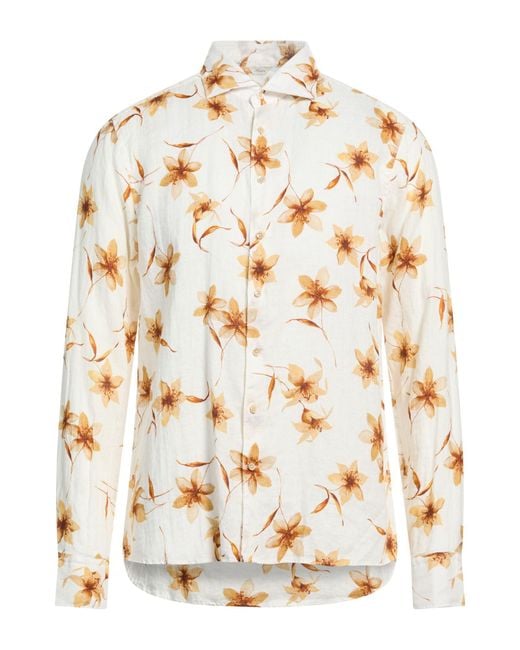 Stenstroms Natural Sand Shirt Linen for men