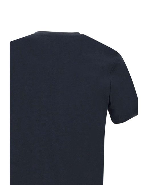 Peuterey Marineblaues T-Shirt Aus Mer-Baumwolle in Blue für Herren