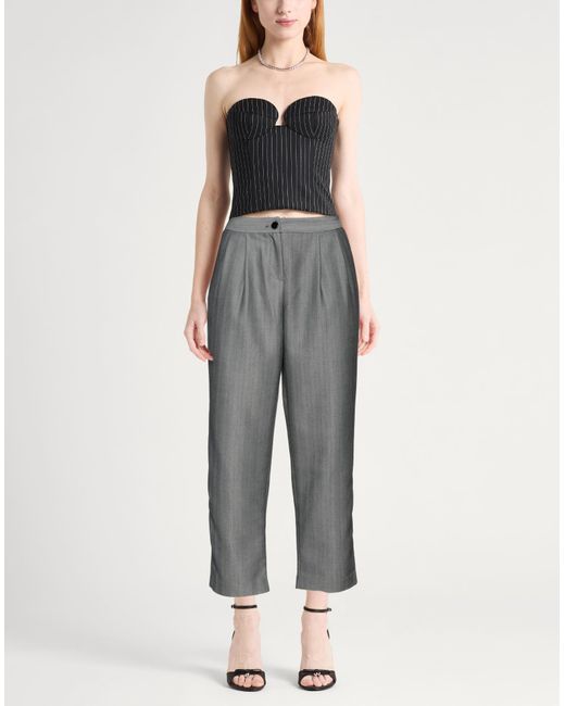 ARMANI EXCHANGE Gray Pants Polyester, Viscose, Wool